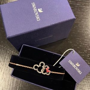 Swarovski Mickey & Minnie Charm Bracelet